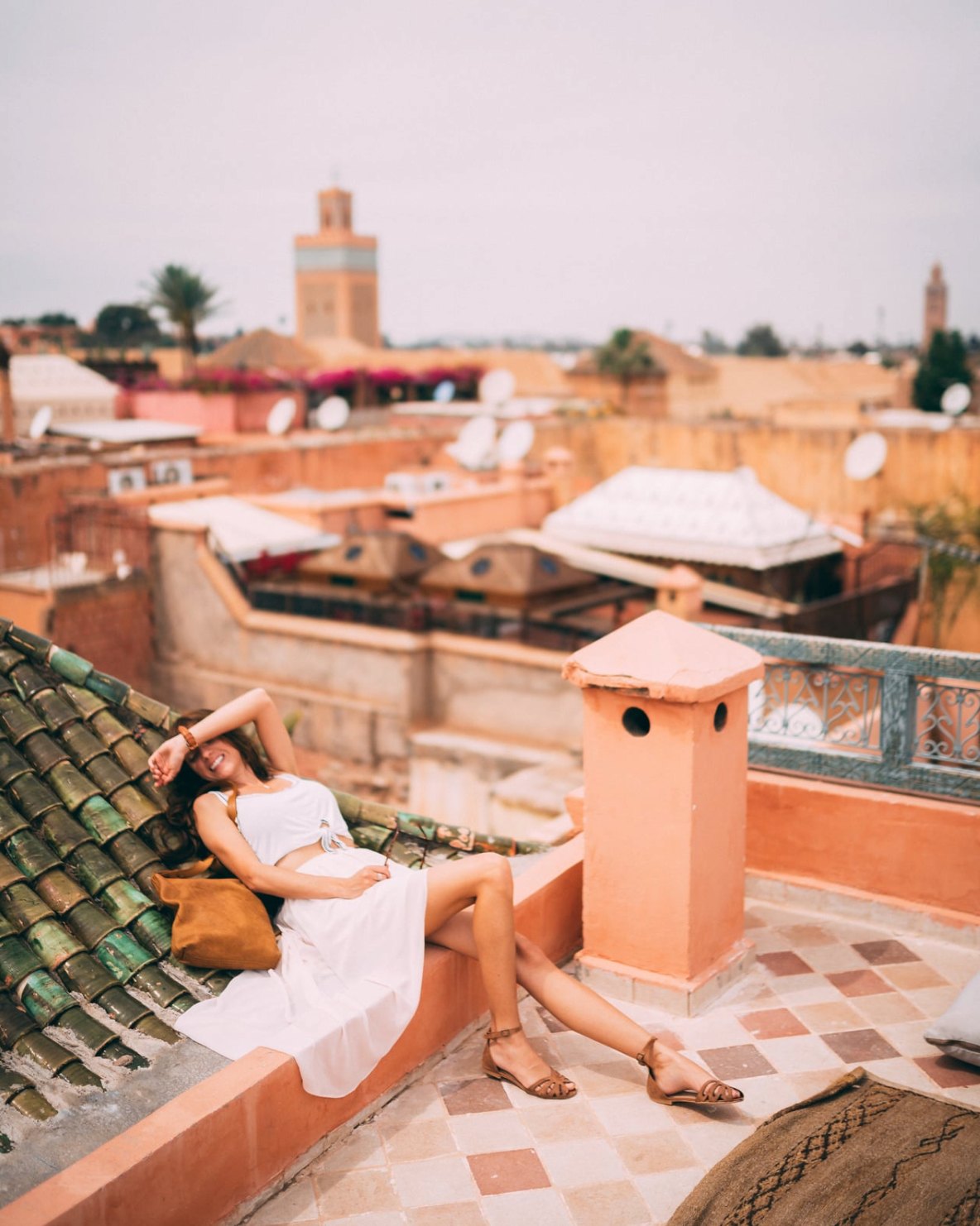 Marrakech - terrasse et médina